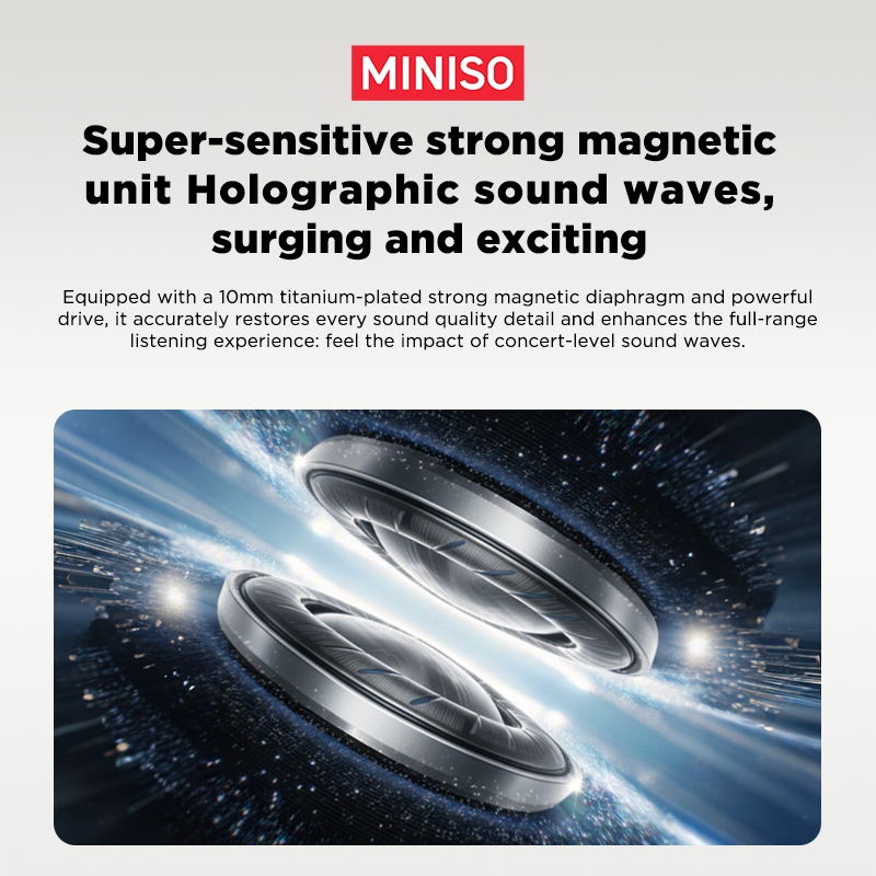 Miniso MS106 Tai nghe dịch không dây AI Tai nghe nhét tai Tai nghe chơi game Chống nước IPX5 Âm thanh nổi HiFi | BigBuy360 - bigbuy360.vn