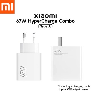  Bộ sạc 67W chính hãng Bộ chuyển đổi GaN sạc siêu nhanh với cáp 6A Type C cho Xiaomi Poco F3 F4 X3 Redmi K60 K50 Note 10 11 Mi 11T 12T 