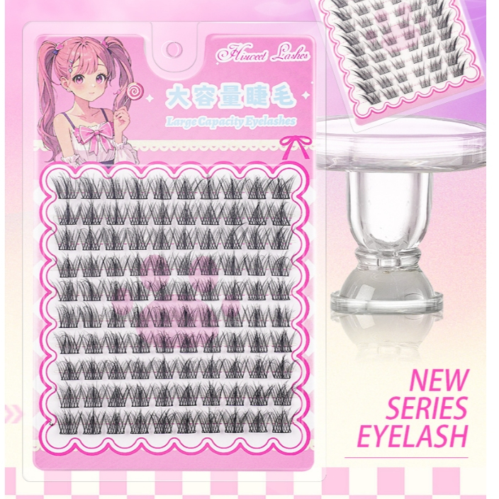 10 Hàng DIY Cụm Lông Mi Giả Nối Mi Bộ Phân Đoạn Manga Lông Mi Dày Tự Nhiên wispy Manga Lông Mi