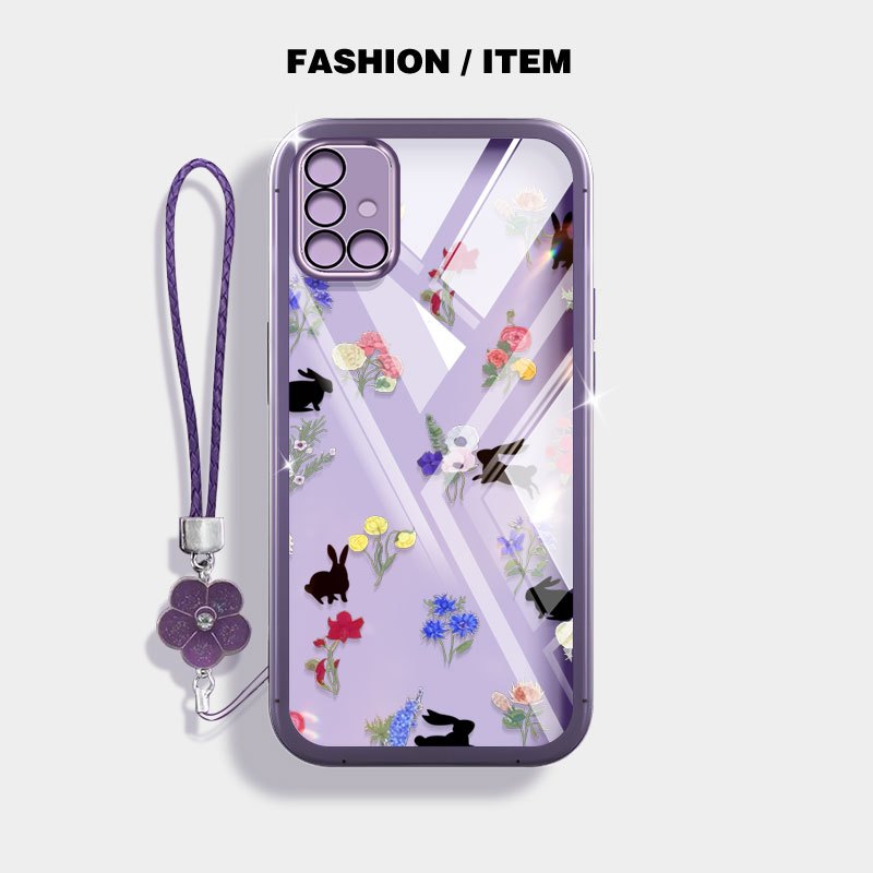 YBD Trong Suốt Ốp Lưng Điện Thoại Samsung Galaxy A51 A71 4G M40S A515F A715 Hoa Thỏ Series Phong Các