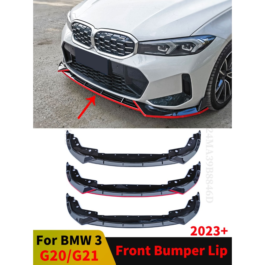 Bộ chia phía trước Ốp lưng Lip Chin Deflector cho BMW 3 Series G20 G21 2023 2024 2025 2026 M Sport h