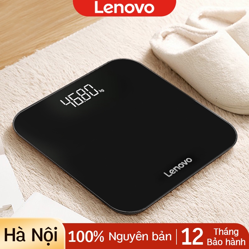Cân điện tử Lenovo Smart Scale 150kg màn hình LCD rõ nét kính cường lực cao cấp thiết kế gọn nhẹ - Bảo hành 12 tháng