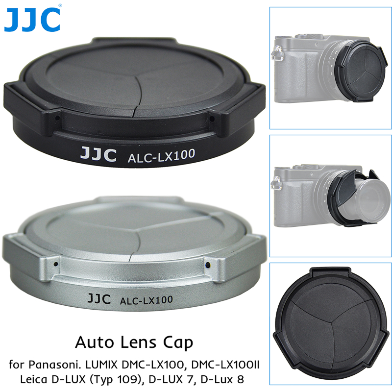 JJC Camera Nắp Ống Kính Tự Động Cho LUMIX DMC-LX100 DMC-LX100II LX100 LX100 II LEICA D-LUX 8 DLUX8 D