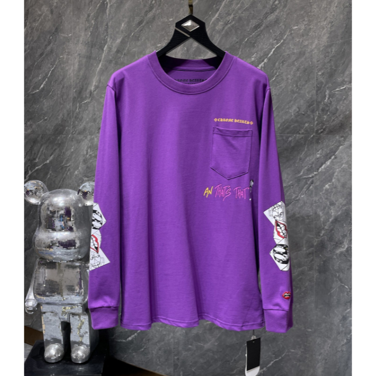 Áo thun dài tay màu tím Chrome Hearts Matty Boy