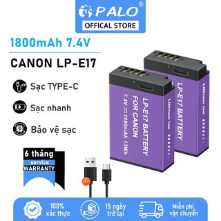 Pin máy ảnh PALO Canon LP-E17 Type-c cho Canon 750D 760D 800D KISS X8I REBEL T6S T6I