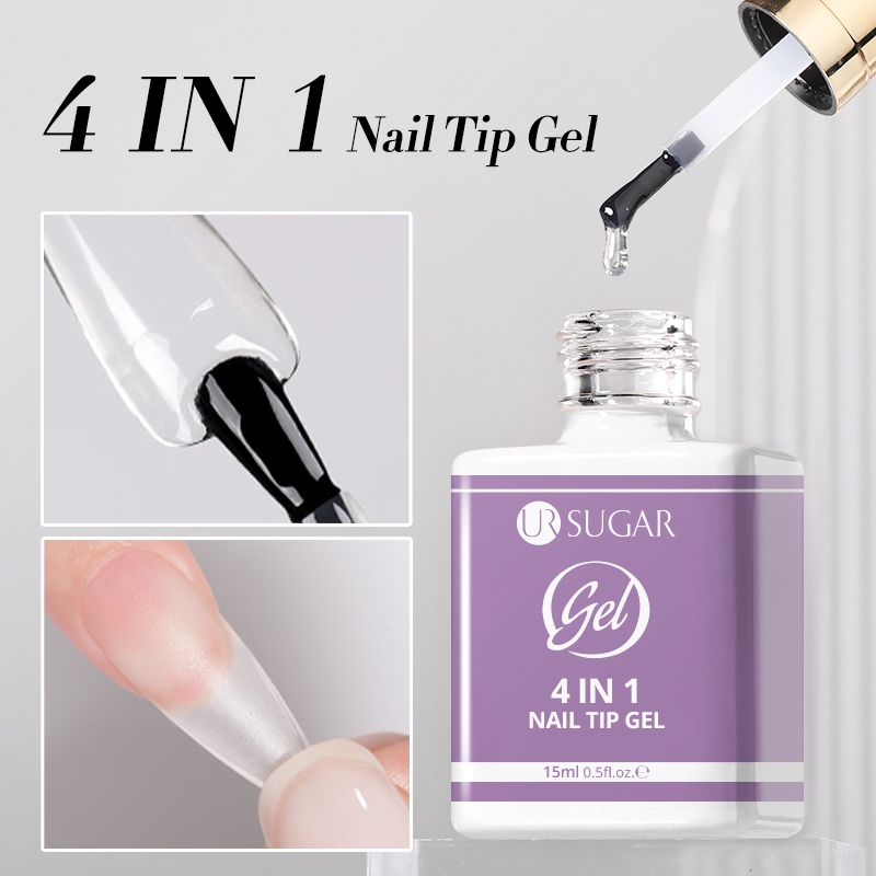 UR SUGAR 4 In 1 Nail Glue Gel Dán Móng Gel 4 Trong 1 Gel Úp Móng Siêu Chắc 15g