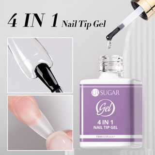  UR SUGAR 4 In 1 Nail Glue Gel Dán Móng Gel 4 Trong 1 Gel Úp Móng Siêu Chắc 15g 