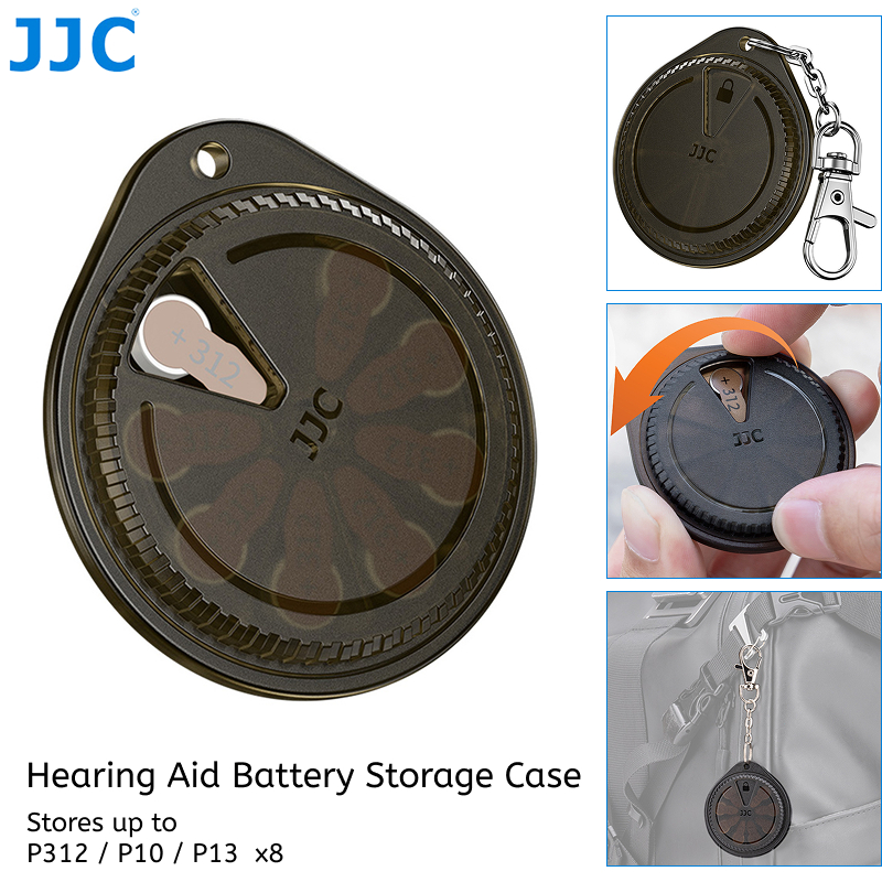 JJC BW-8 Hộp đựng pin trợ thính cho P312 P13 P10 Size 312 13 10 ZA312 ZA13 PR41 PR48 A312 A13 A10, H