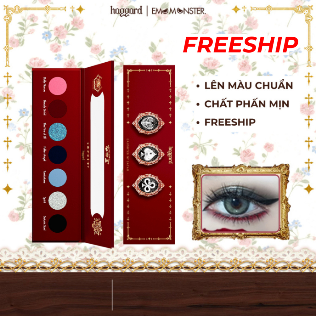 haggard Bảng phấn mắt 7 màu Sang trọng & Cá tính, Seven-Color Eyeshadow Palette