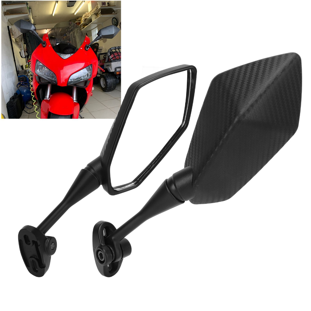 TMA ~ 1 Cặp Gương Chiếu Hậu Xe Máy Thay Thế Phong Cách Sợi Carbon Cho HYOSUNG GT125R GT250R GT650R G