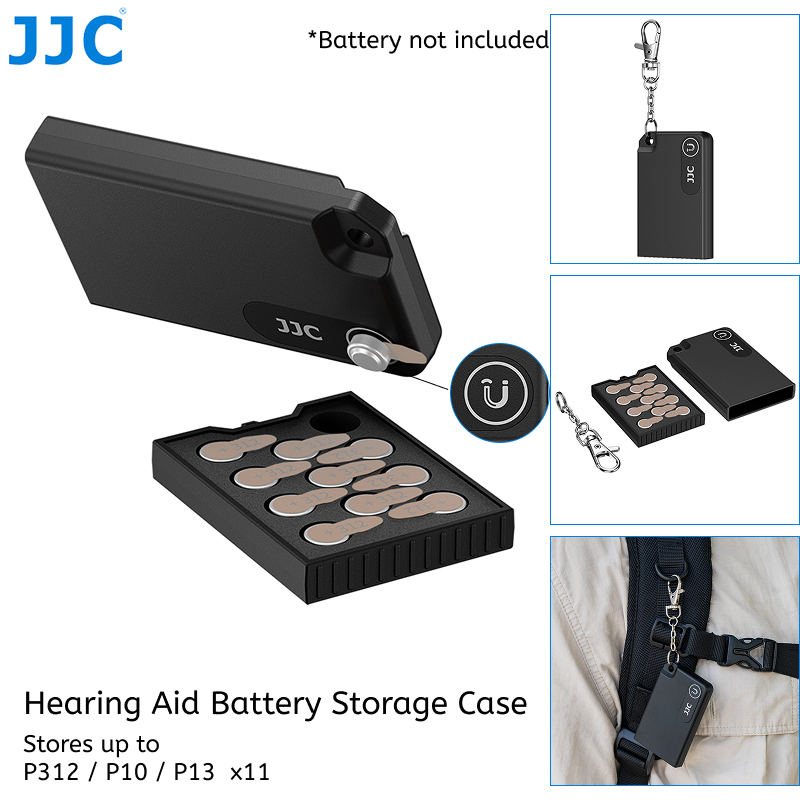 JJC BSC-B11 Hộp đựng pin máy trợ thính cho P312 P13 P10 Size 312 13 10 ZA312 PR41 PR48 A312 A13 A10,