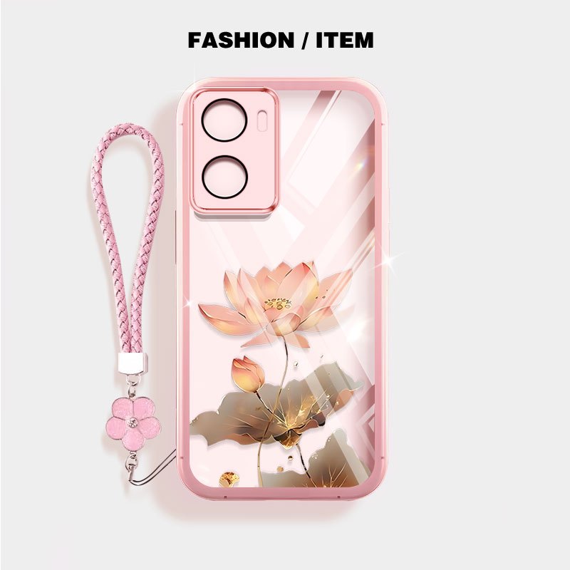 Vỏ Trong Suốt YBD Cho OPPO A57 4G A77 A57E A77S 2022 Bảo Vệ Lỗ Chính Xác Vỏ Chính Xác Lotus of Good 