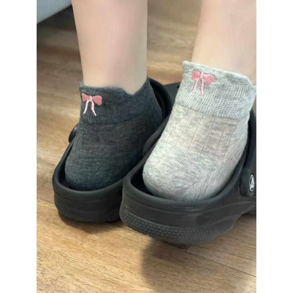 Tất Mùa Hè Tất Mỏng Nữ Tất Gót Tất Nơ Tất Rỗng Tất Màu Kẹo Tất Thoáng Khí Tất Hàn Quốc Tất Bé Gái Tấ