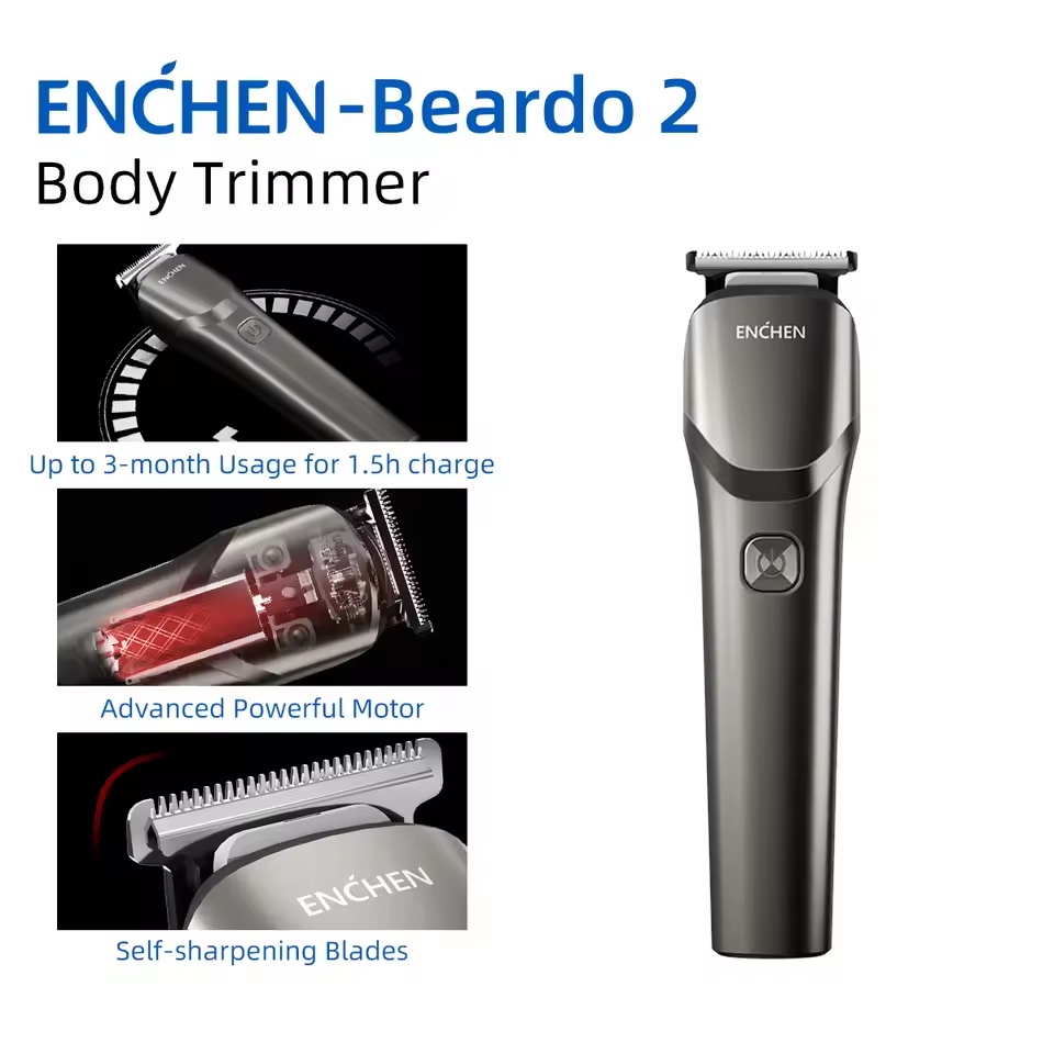 ENCHEN Tông Đơ Cắt Tóc Chuyên Nghiệp Máy Cắt Tóc Đa Năng Di Động Toàn Thân Máy Cạo Râu Nam - Beardo 