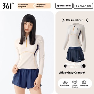  Đồ bơi nữ 361 độ Trang phục đi biển Bộ đồ bơi dài tay 2 món 