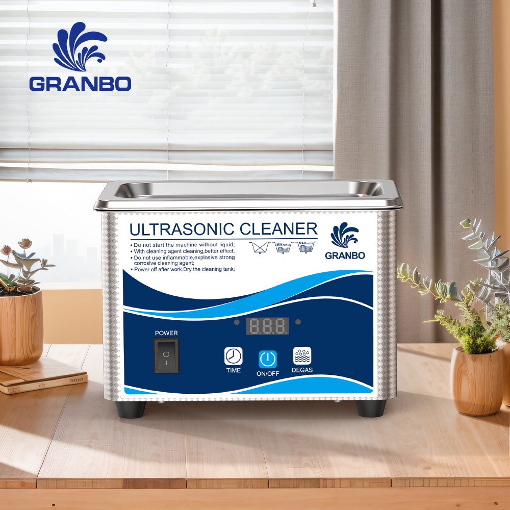 Máy làm sạch siêu âm 1L Máy siêu âm làm sạch trang sức 40kHz với hẹn giờ kỹ thuật số và khử khí, Máy làm sạch bộ phận siêu âm kỹ thuật số cho răng giả Bộ phận điều chỉnh răng miệng Kính