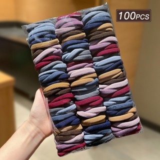  100 Chiếc Nhiều Màu Đơn Giản Khăn Buộc Tóc Độ Đàn Hồi Cao Không Làm Tổn Thương Đầu Tóc Liền Mạch Khăn Vòng Buộc Tóc Dây Cao Su Phụ Kiện Tóc Độ Đàn Hồi Cao Bền Dây Buộc Tóc Cơ Bản Thích Hợp Cho Cuộc Sống Hàng Ngày Nhiều Màu Sắc Thời Trang Đơn Giản Quà Tặ 