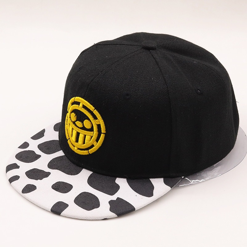 Anime ONE PIECE Mũ Bóng Chày Trafalgar Law Skull Thêu Mark Hip Hop Cap
