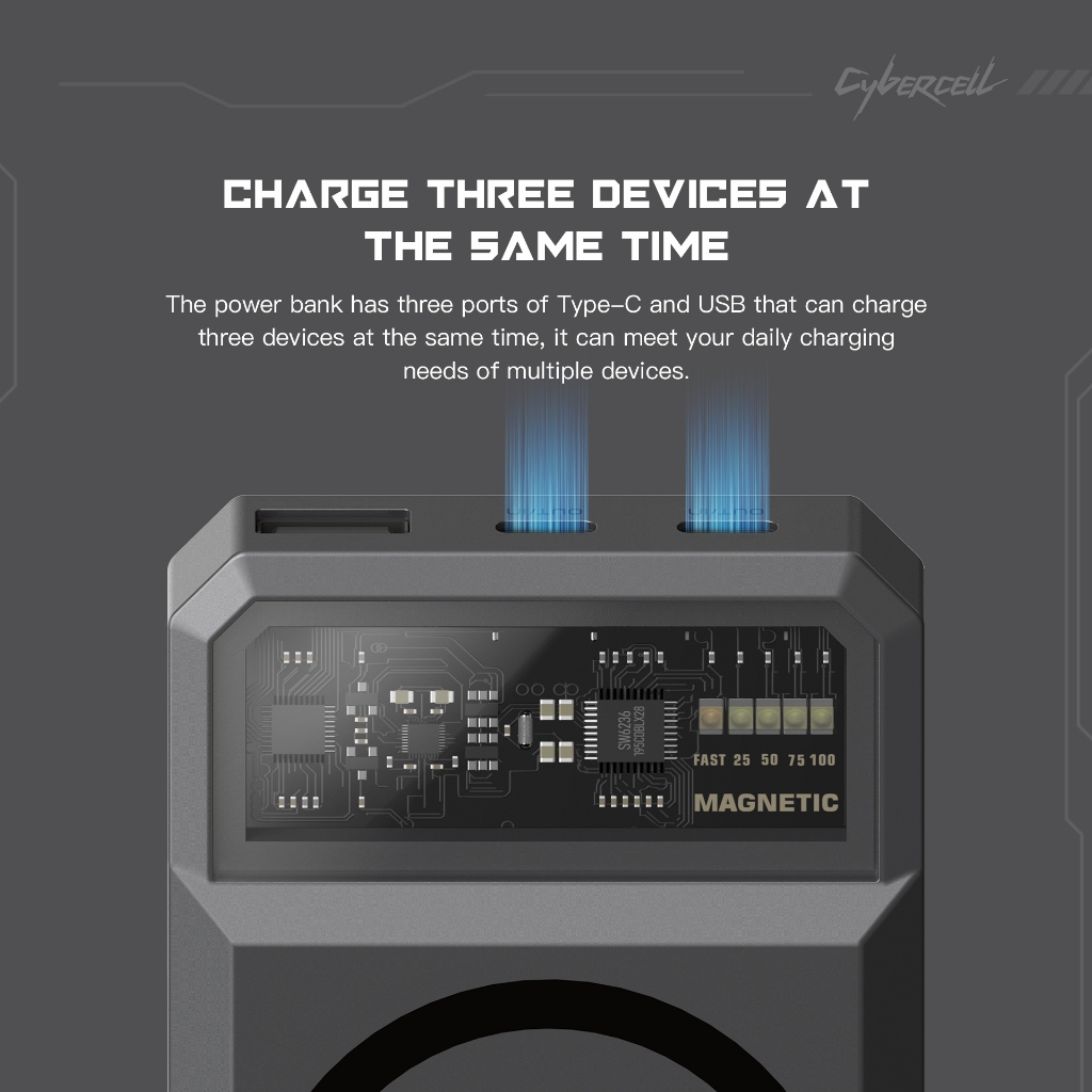 Sạc dự phòng từ tính ORSEN EW55 20000mAH PD 20w không dây USB Type C 100% chính hãng | BigBuy360 - bigbuy360.vn