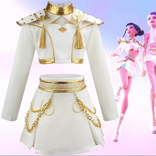 K-Pop Demon Hunters Cosplay Bé Gái Bộ Quần Áo Dài Tay Thời Trang Bé Gái Phù Hợp Với Trang Phục Tiệc Halloween 4-12 Tuổi Quần Áo Trẻ Em