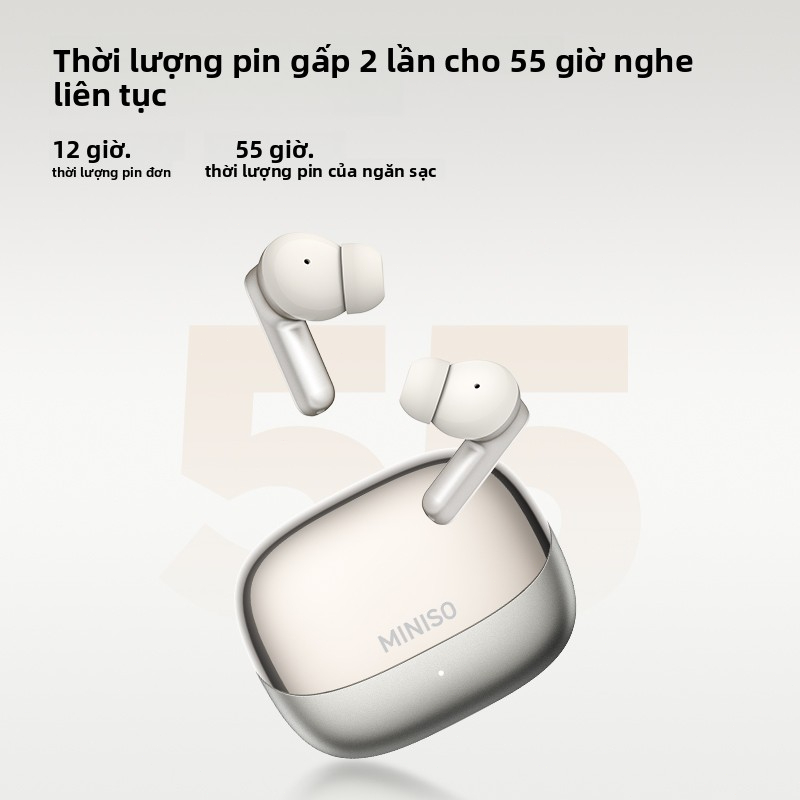 Tai nghe dịch thuật ngôn ngữ MINISO MS106 Tai nghe Bluetooth không dây AI OWS Hỗ trợ 135 ngôn ngữ Tai nghe thể thao Dịch ngôn ngữ thời gian thực IPX5 Chống nước Tự động Giảm tiếng ồn Chất lượng âm thanh HiFi | BigBuy360 - bigbuy360.vn