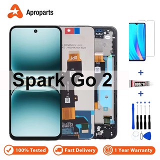  LCD Cho Tecno Spark Go 2 KM4 Pop 10 Màn Hình Hiển Thị Bộ Số Hóa Màn Hình Cảm Ứng Với Khung Bộ Phận Sửa Chữa 