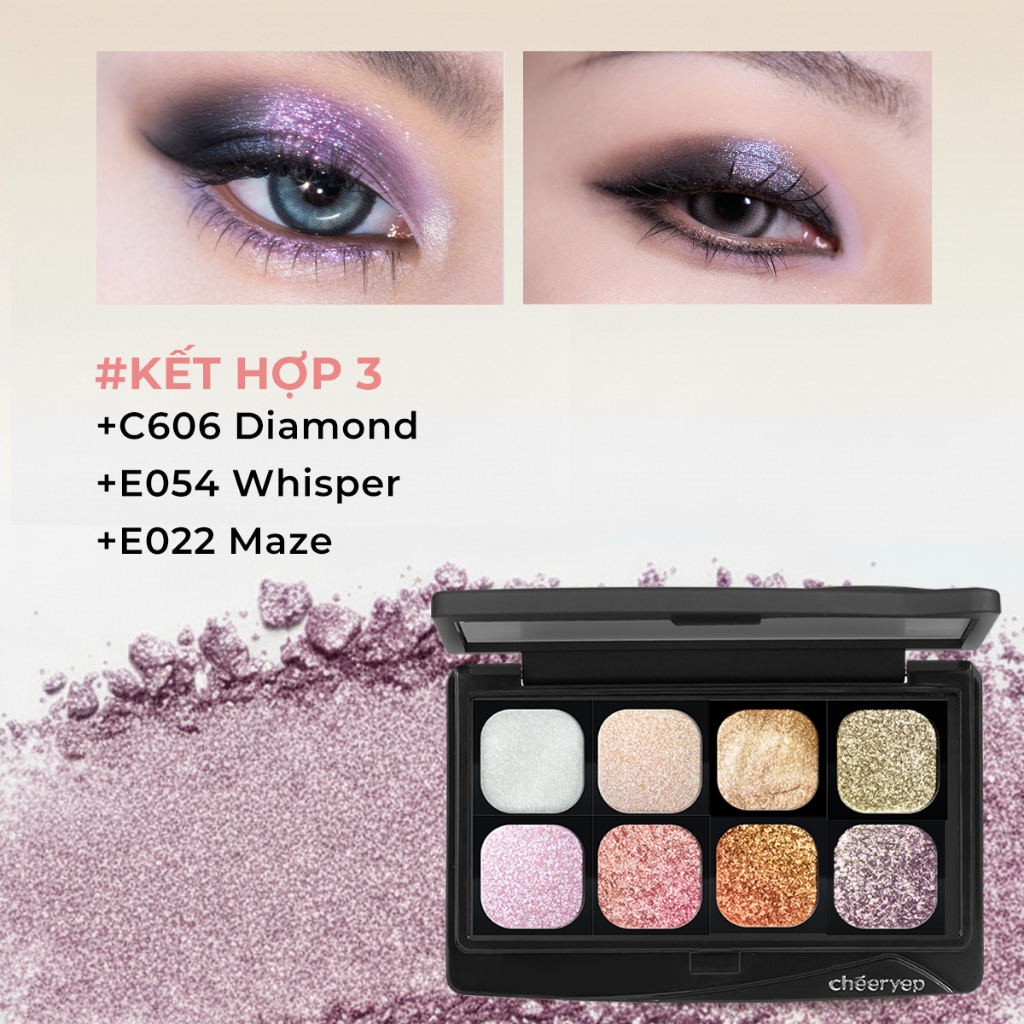 Bảng Phấn Mắt CHÉERYEP Galaxy Festival Nhũ Đa Sắc Bắt Sáng Lấp Lánh Phấn Mịn Dễ Tán Bền Màu | BigBuy360 - bigbuy360.vn