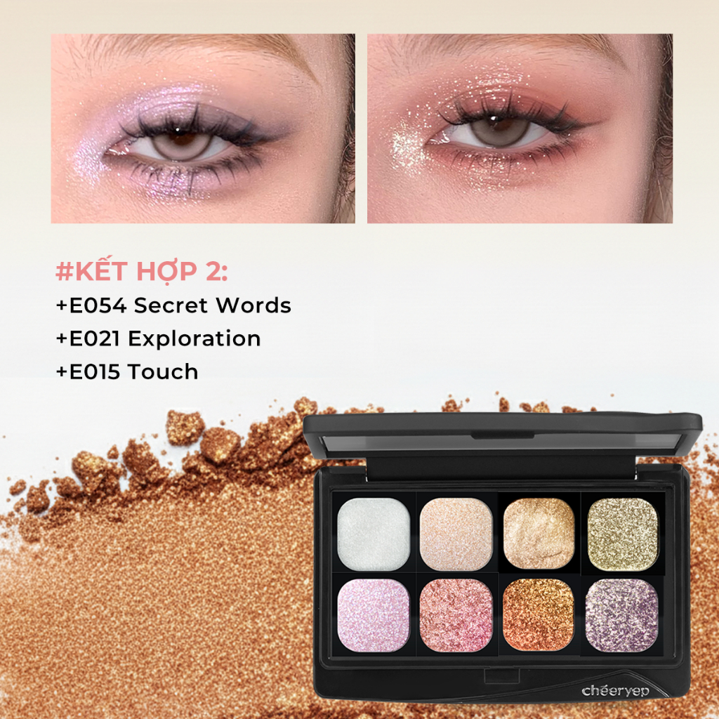 Bảng Phấn Mắt CHÉERYEP Galaxy Festival Nhũ Đa Sắc Bắt Sáng Lấp Lánh Phấn Mịn Dễ Tán Bền Màu | BigBuy360 - bigbuy360.vn