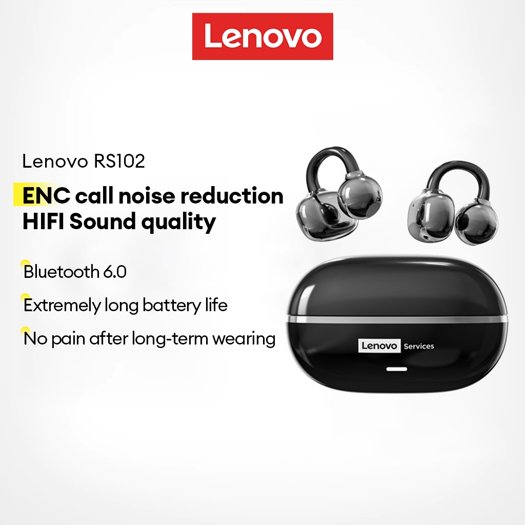 Tai nghe Bluetooth Lenovo RS102 IPX5 Chống nước HIFI Chất lượng âm thanh ENC giảm tiếng ồn cuộc gọi | BigBuy360 - bigbuy360.vn