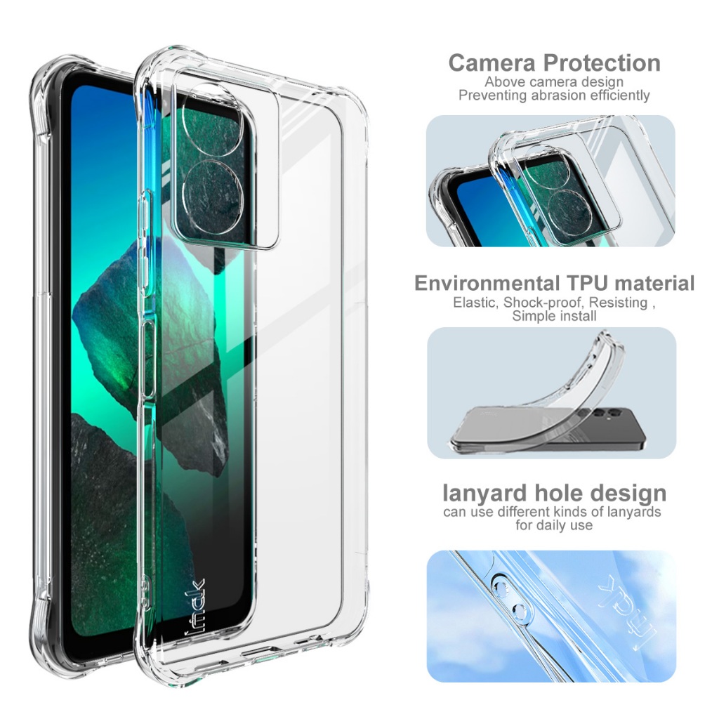 Imak HMD Key 4G HMD Aura2 4G HMD Arc 4G Bao Phủ Toàn Diện Túi Khí TPU Chống Sốc Vỏ Mềm Ốp Lưng Silic