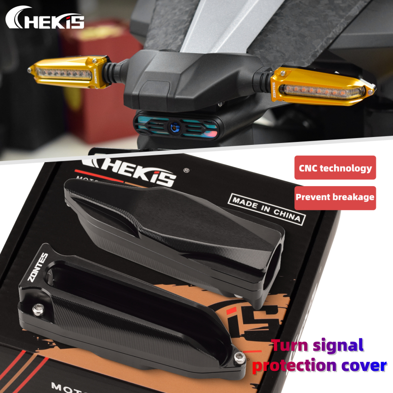 Chekis cho ZONTES 703F 703R 703RR 368G Sửa đổi nắp bảo vệ tín hiệu rẽ trước và sau hợp kim nhôm phụ 