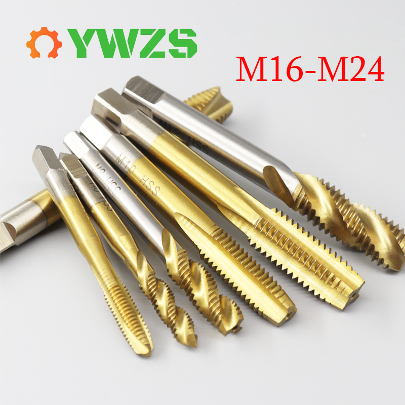 Bộ vòi khoan rãnh xoắn ốc coban M16-M24 M35, mũi khoan vòi máy HSS 6442 có chân vuông, Máy tạo ren v