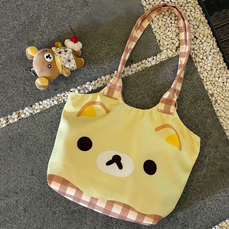 Túi đeo vai di động Rilakkuma Túi Tote đi chơi di động Túi vải