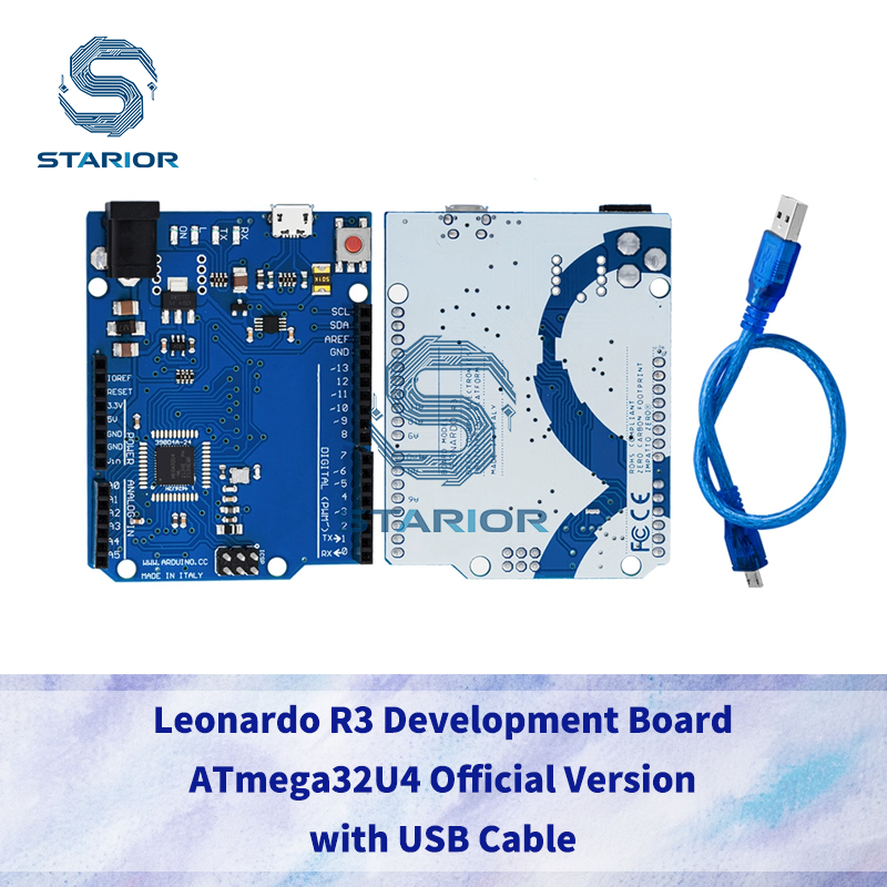 Ban phát triển Leonardo R3 ATmega32U4 Phiên bản chính thức có cáp USB