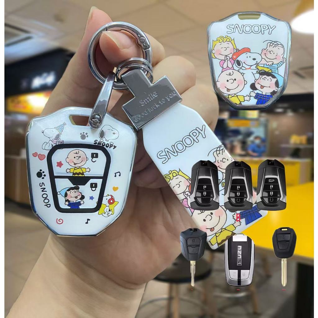 Isuzu Suzuruto Chìa Khóa Xe Isuzu MU-X Mu-7 dmax MUX 2022-2025 D-max spark Shell Buckle Snoopy
