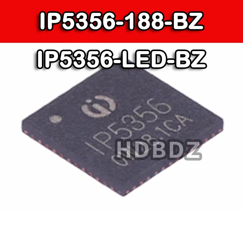 1~5PCS IP5356-188-BZ IP5356-LED-BZ QFN40 IP5356 Chip điện IC SMD