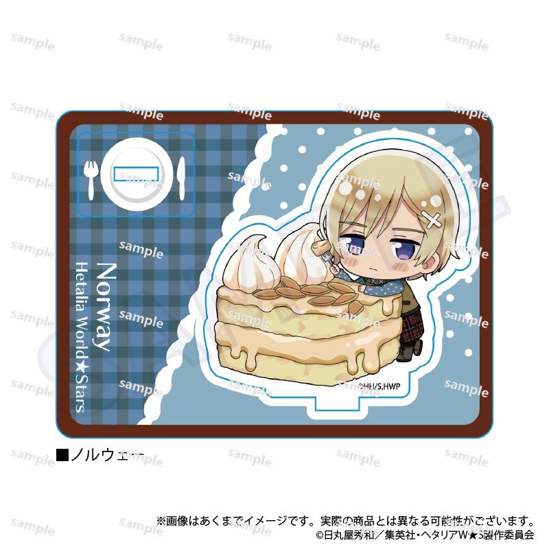 Giá đỡ Acrylic Hetalia Axis Powers Yummy Ver. Y Line Ý Romano Tây Ban Nha Đức Anime Hình Hiển Thị