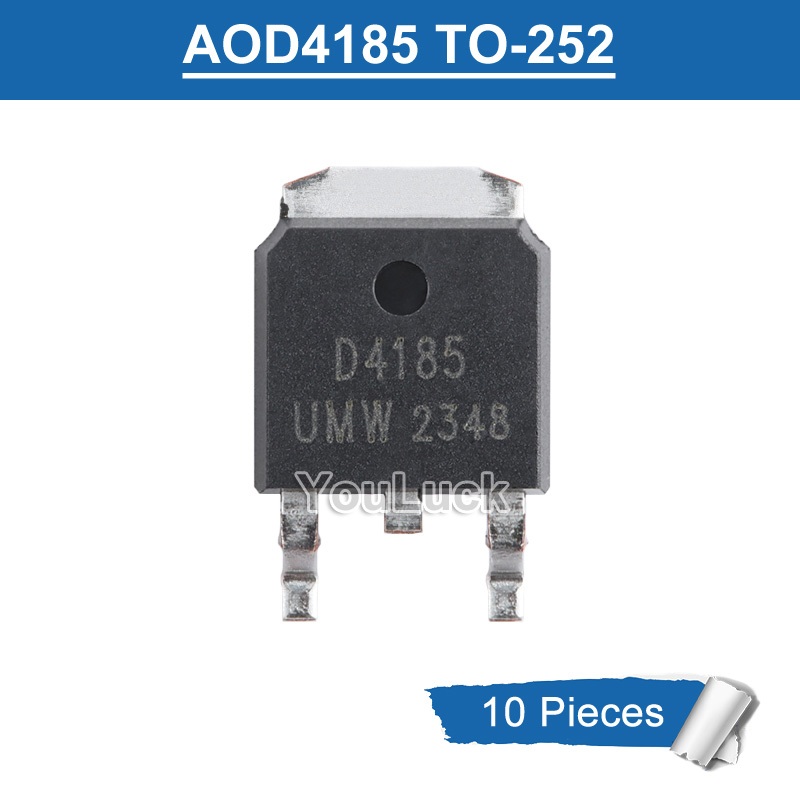 10 Chiếc Chính Hãng AOD4185 D4185 TO-252 40V / 40A MOSFET P-Channel Mới