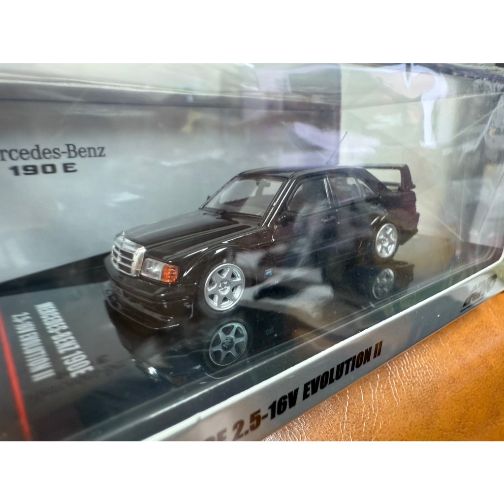 Inno64 1: 64 IN64-190E-BLA Mercedes-Benz 190E 2.5-16V EVO II Kim Loại Đen Diecast Quy Mô Xe Ô Tô