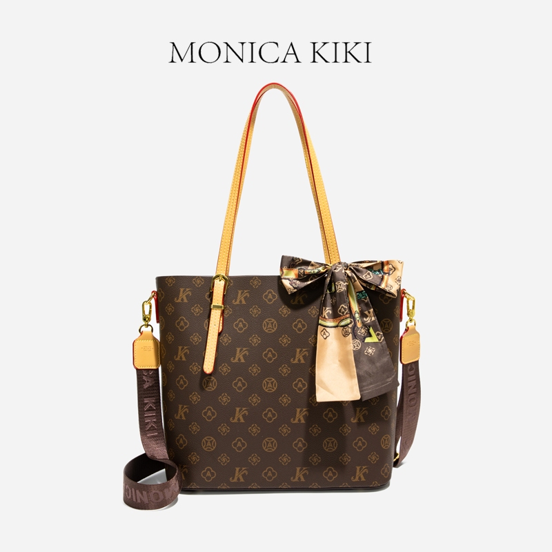 MONICA KIKI Retro Dung Tích Lớn Túi Tote Nữ Đi Lại Túi Messenger