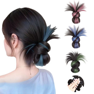  Búi tóc giả thấp đa phong cách - Kẹp gà phồng gáy & tạo kiểu búi xinh - Màu nhuộm ombre thời thượng 