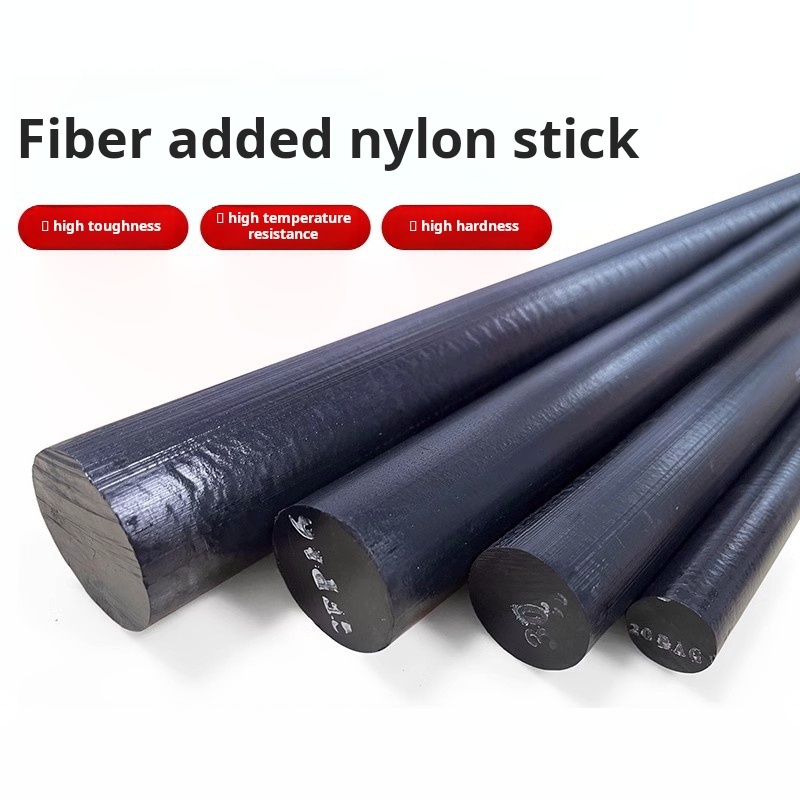 Đen Plus Sợi Thủy Tinh Thanh Nylon Φ8-Φ35mm gf30 Tăng Cường pa6 Plus Sợi Nylon Sửa Đổi Cường Độ Cao 