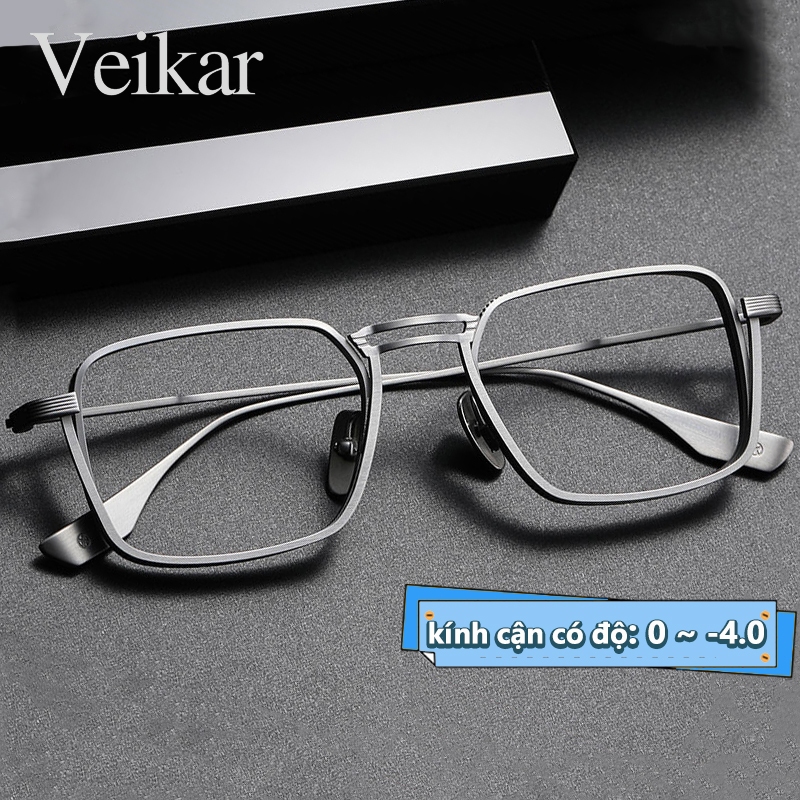 kính cận có độ chống ánh sáng xanh thời trang kính cận Nam có độ sẵn 0 ~ -4.0 độ Lọc hiệu quả ánh sá