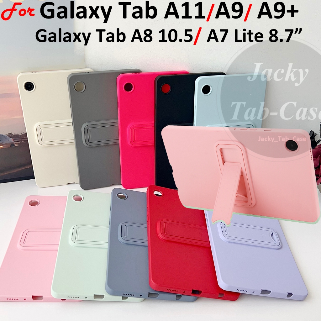 Dành Cho SAMSUNG Galaxy Tab A11 A9 A9 + Plus A8 A7 Lite Thời Trang Macaron Màu Đứng Ốp điện thoại Si