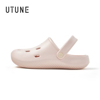  UTUNE  Nữ Nửa Dép Mềm Mại Hàng Ngày Đi Biển Crocs Ngoài Trời Dép Chống Trơn Trượt EVA 2025 Mới 