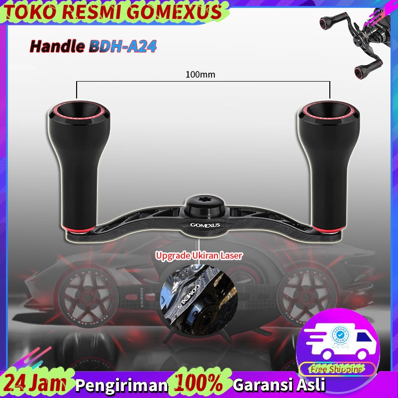 Gomexus Tay Cầm Máy 100/120mm hợp kim nhôm cho a Shimano Daiwa Abu Garcia Baitcasting Tay Quay Máy đ