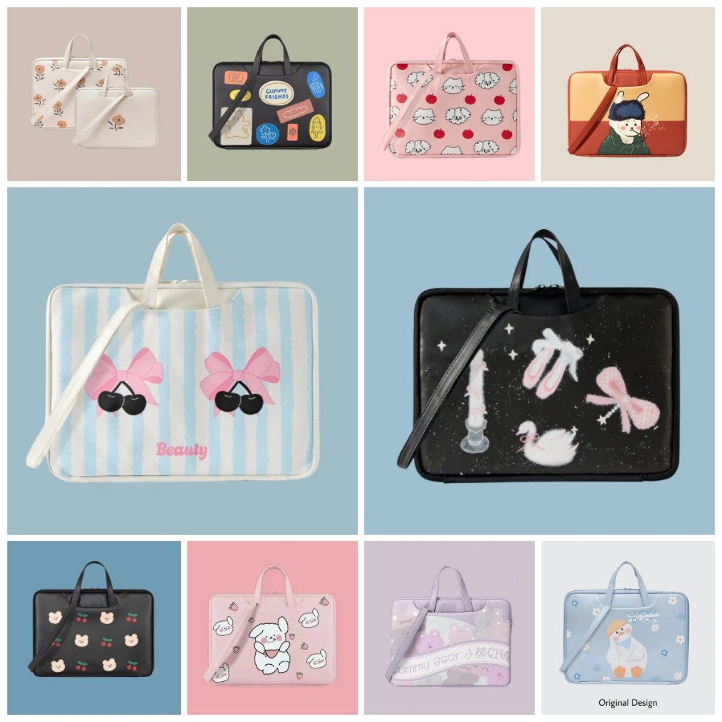 Túi laptop da PU 13.3 14.1 15.6 inch chống sốc / chống nước