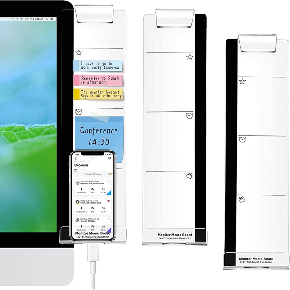 2 Chiếc Màn Hình Ghi Nhớ Văn Phòng Màn Hình Máy Tính Bảng Ghi Nhớ Dính