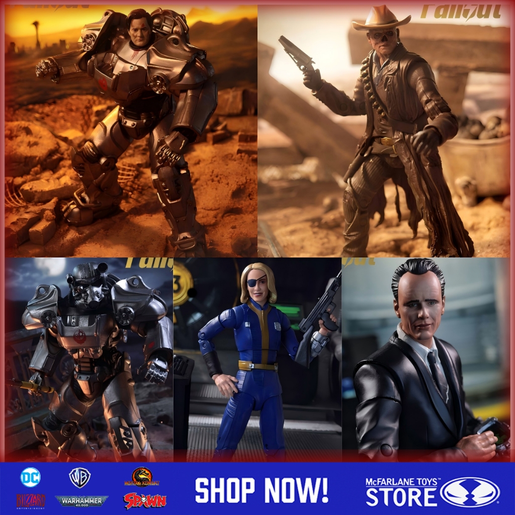 [Còn hàng] McFarlane Toys Fallout Bộ sưu tập nhân vật hành động hành động trực tiếp Vault Suit / Pow