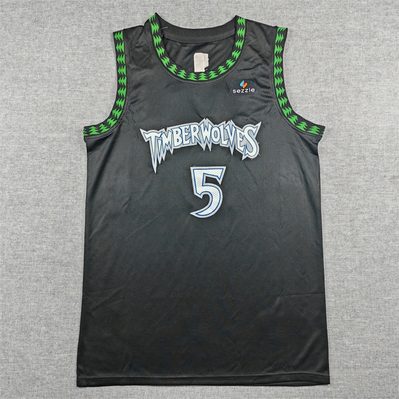 Nam Jersey Classic Đen Anthony Edwards và Naz Reid